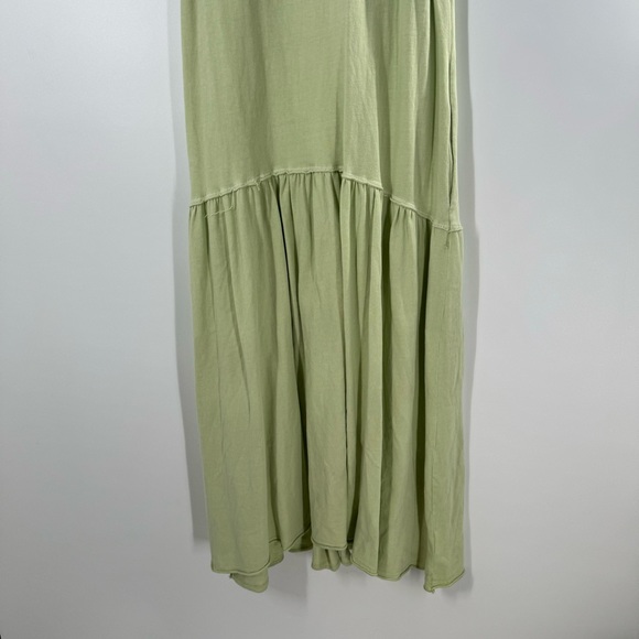 Free People Beach Island Retreat Maxi Tank Dress Sleeveless Lime Green Medium - Picture 3 of 9